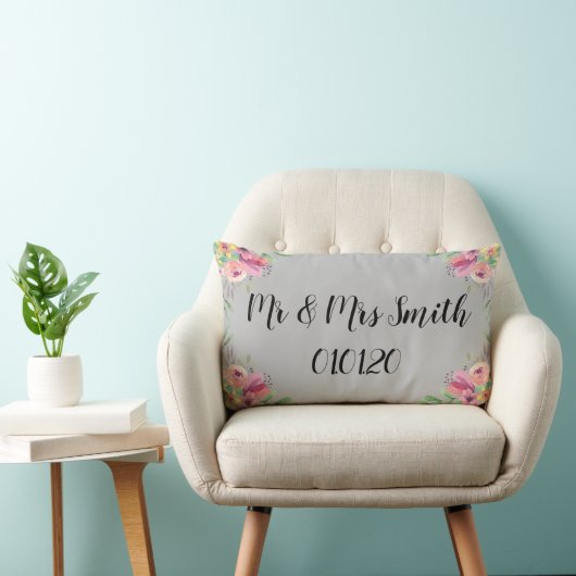 Rectangle Coussin lombaire long Mariage de Boho (Chaise)