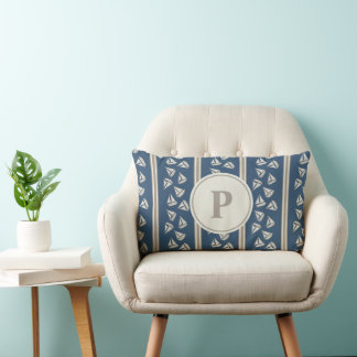 Rectangle Coussin Lombaire Personnalisé avec Bateau de Voile