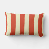 Rectangle Coussin lombaire rayé de rétro chapiteau (Verso)