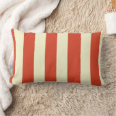 Rectangle Coussin lombaire rayé de rétro chapiteau (Couverture)