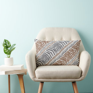 Rectangle Coussin lombaire rayé tribal bohème