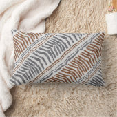 Rectangle Coussin lombaire rayé tribal bohème (Couverture)