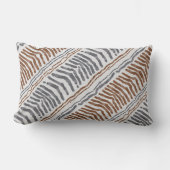 Rectangle Coussin lombaire rayé tribal bohème (Recto)