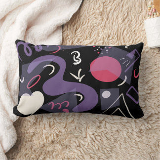 Rectangle Coussin lombaire rétro, coloré et confortable