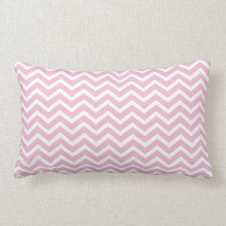 Rectangle Coussin lombaire rose-clair de Chevron