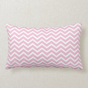 Rectangle Coussin lombaire rose-clair de Chevron