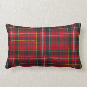 Rectangle Coussin Lombaire - Tartan Rouge Clan Macpherson
