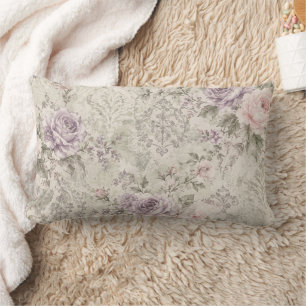 Rectangle Coussin Lombaire Vintage Shabby Chic Roses Roses e