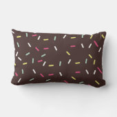 Rectangle Coussin Lumbar à épandage de chocolat (Verso)