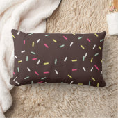 Rectangle Coussin Lumbar à épandage de chocolat (Couverture)