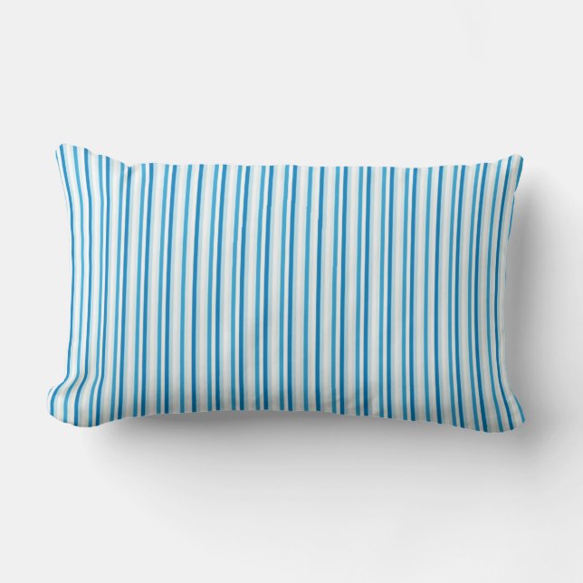 Rectangle Coussin Lumbar à pinces bleues (Recto)
