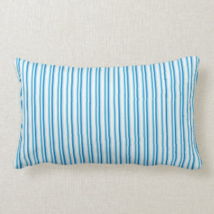 Rectangle Coussin Lumbar à pinces bleues
