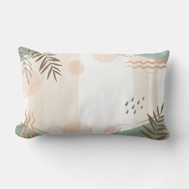 Rectangle Coussin Lumbar Abstrait (Recto)
