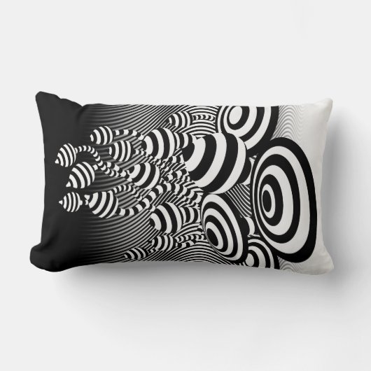Rectangle Coussin Lumbar avec des champignons magiques. (Recto)