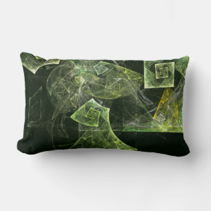 Rectangle Coussin Lumbar d'art Abstrait à balance tordue