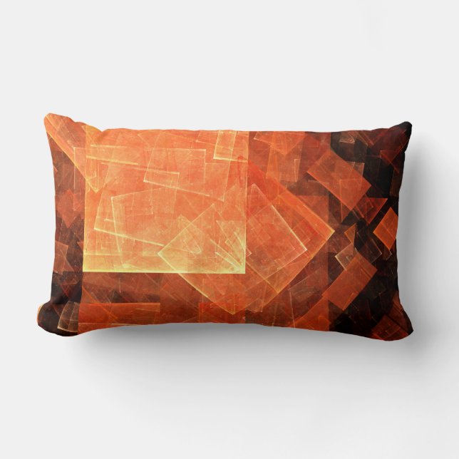 Rectangle Coussin Lumbar de fenêtre Lumbar Abstrait (Recto)