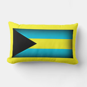 Rectangle Coussin Lumbar Drapeau Bahamas