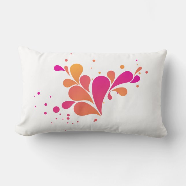 Rectangle Coussin Lumbar du Nouvel An 13" x 21" (Recto)