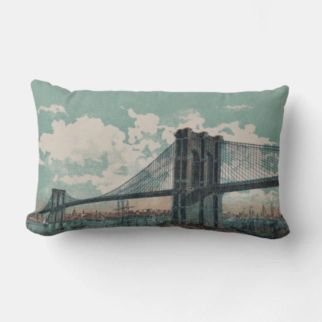 Rectangle Coussin Lumbar du pont Brooklyn (Recto)
