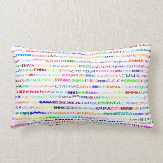 Rectangle Coussin Lumbar Emma Text Design II