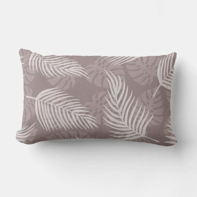 Rectangle Coussin Lumbar Feuille Light Palm (Recto)