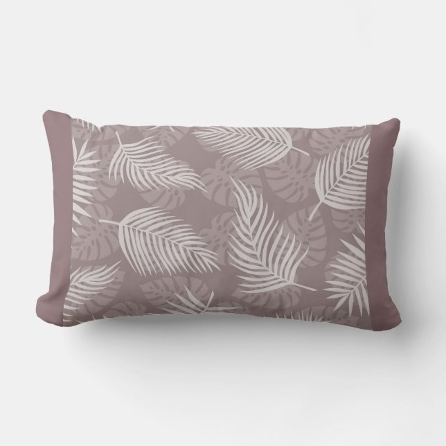 Rectangle Coussin Lumbar Feuille Light Palm (Recto)