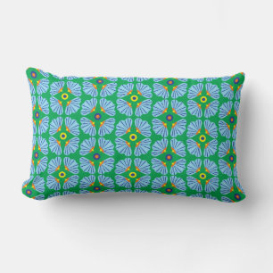 Rectangle Coussin Lumbar Fleurs Parapluies