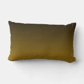 Rectangle Coussin Lumbar moderne noir et or (Verso)