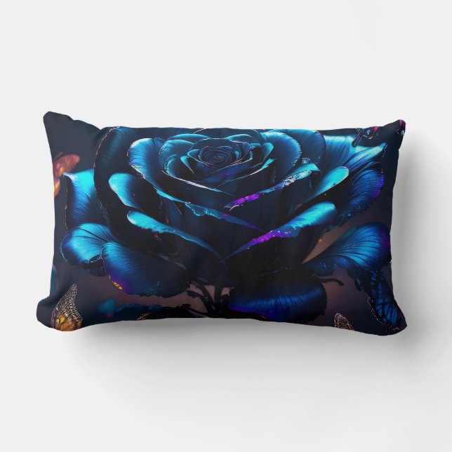 Rectangle Coussin Lumbar Mystic Bleu (Recto)