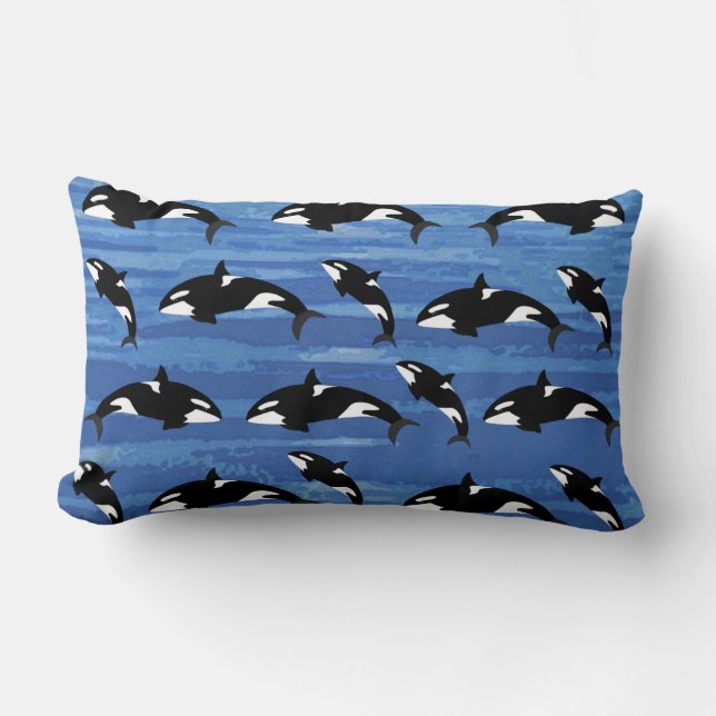 Rectangle Coussin Lumbar Orcas (Recto)