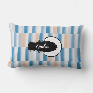 Rectangle Coussin Lumbar personnalisé couleur bleu de pêche