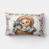 Rectangle Coussin Lumbar personnalisé Snuggle Pals (Verso)