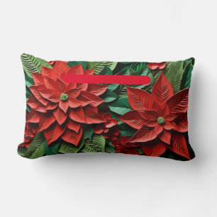 Rectangle Coussin Lumbar Poinsettia