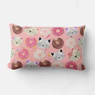Rectangle Coussin Lumbar pour chats et beignes