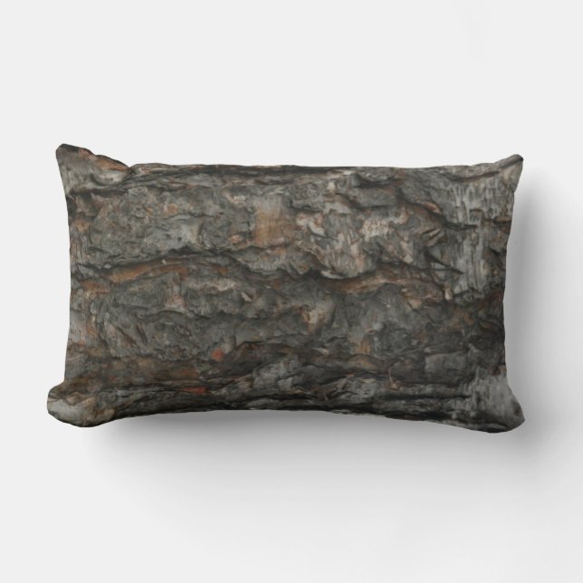 Rectangle Coussin LUMBAR texturé à écorce d'arbre (Recto)