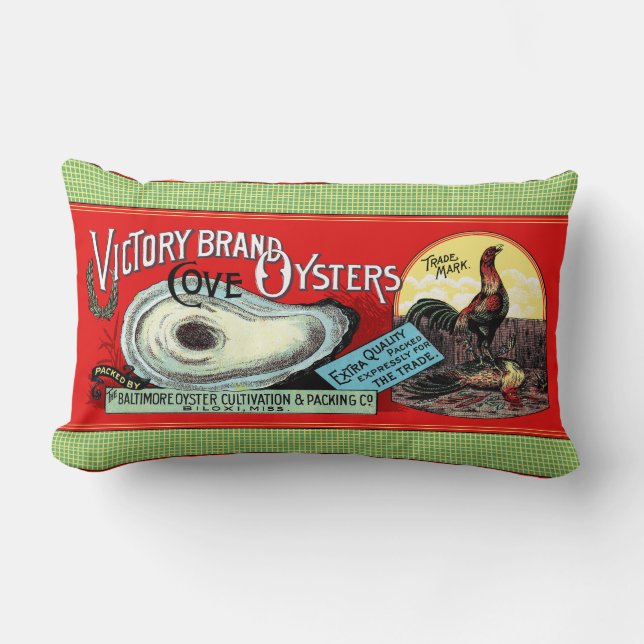Rectangle Coussin Lumbar Victory Oysters (Recto)