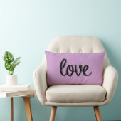 Rectangle Coussin mauve d'amour (Chaise)