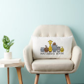 Rectangle Coussin mignon personnalisé d'animaux de jungle de (Chaise)