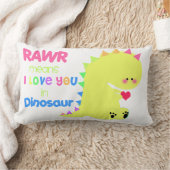 Rectangle Coussin MIGNON SUPERBE de dinosaure (Couverture)