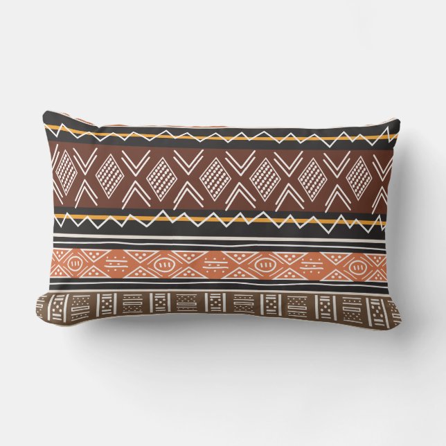 Rectangle Coussin Mix Motif Tribal (Recto)