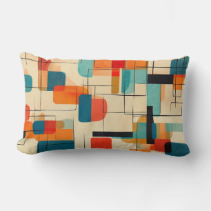 Rectangle Coussin moderne du milieu du siècle