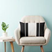 Rectangle Coussin monographique noir et blanc (Chaise)