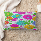 Rectangle Coussin Motif à fleurs colorées (Couverture)