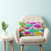 Rectangle Coussin Motif à fleurs colorées (Chaise)