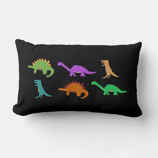 Rectangle Coussin Motif Dinosaur (Recto)