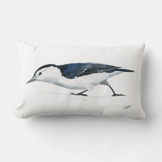 Rectangle Coussin Nuthatch à poitrine blanche