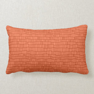 Rectangle Coussin orange monochromatique d'accent de