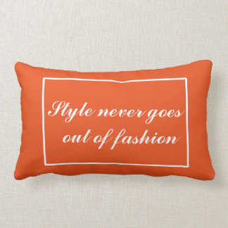Rectangle Coussin ornemental avec texte