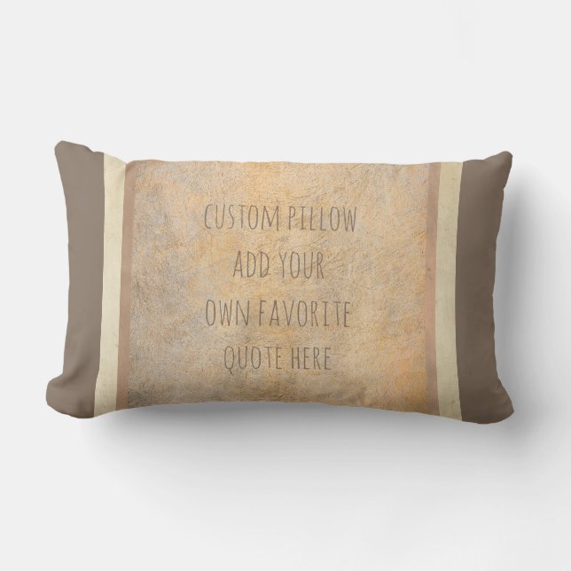 Rectangle coussin personnalisé ajouter votre devis favori se (Recto)