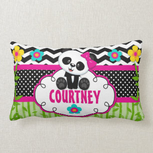 Rectangle Coussin personnalisé par ours panda de pièce de